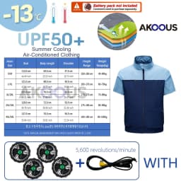 12V/5V USB Men Summer Half Sleeve Air Conditioning Clothes Fan Cooling Jacket High Temperature Outdoor Fishing Wear