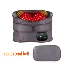 Cordless Red Light Heating Massage Waist Belt Back Support Lumbar Protector Electric Vibration Massager Waist Relieve Pressure