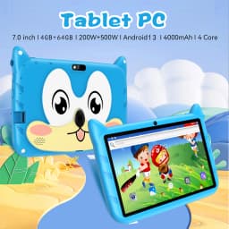 New 5G WiFi 7 Inch Tablet Pc Children's Gift Kids Learning Education Tablets Android 13 Quad Core 4GB RAM 64GB ROM Dual Cameras
