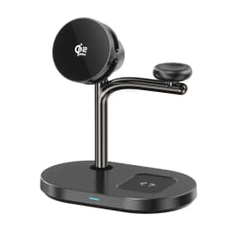 25W MagCold Wireless Charging Stand for iPhone 17 Galaxy S26, Qi2.2 Fast Charger Magnetic Cooling Dock for IWatch/Galaxy Watch 9