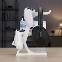 Universal Dual Game Controller And Headphone Stand Multi-Functional Storage Rack for Gaming Headsets And Joysticks