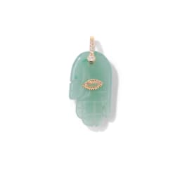 Fatima Hamsa Hand Evil Eye Pendant Lapis Lazuli Amethysts Rose Quart Natural Stone Charm For Making Necklace Bracelet Accessorie