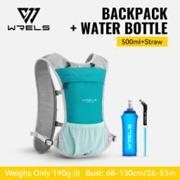 WRELS Hydration Backpack Water Bladder with Water Bladder Hydration Vest Backpack for Men Women for Marathon Trail Cycling Hikin