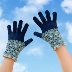 Winter Thicken Warm Gloves For Women Students Cute Sunflower Knitted Touch Screen Gloves Girls Outdoor Riding Skiing Gloves New