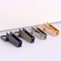 2pcs Metal Side Clip Bag Buckle Bag Connector Clip Purse Hardware Suspension Connector Buckle Detachable with D Ring