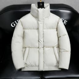 2025 Winter Men's Thickened down Cotton Jacket PU Leather Cold Resistance Warm Fashionable City Style Long Sleeve Regular Fit