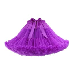 ARBXD Women Tutu Skirt Solid Fluffy Tulle Princess Ball Gown Pettiskirt Ladys Ballet Party Performance Dress for Women's Clothes