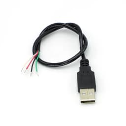 1/5/10pcs 30cm Power Supply Cable 2 Pin USB 2.0 A Female Male 4 Pin Wire Jack Charger Charging Cord Extension Connector DIY 5V