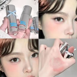 Velvet Liquid Blush Matte Sponge Head Blusher Natural Lasting Brighten facial Contour Blush Tint 스펀지 팁 블러셔 Korean Rouge Makeup