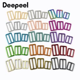 5Pcs 20-38mm Metal Ring Buckle Tri-Glide Slider Clasp Webbing Bag Strap Adjust Hooks Dog Leash Loops DIY Hardware Accessories