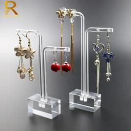 Clear Acrylic Hanging Earring Display Stand Jewelry Showing Case Earring Organizer Earring Holder Jewellery Stands