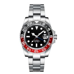 Custom Logo New Men Mechanical Wristwatch Jubilee Stainless NH34 GMT Watch Sapphire Glass Men Watches hombre