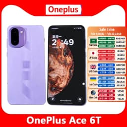 Oneplus Ace 6T Unlocked 5G Smart Phone 6.83'' 8300mAh Battery 100W SuperCharge Google Play Store