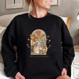 Vintage Tale As Old As Time Sweatshirt Retro Beauty Shirt Aesthetic Princess Pullover Streetwear Unisex Long Sleeves Sweatshirts