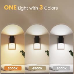 Night Light Plug Into Wall EU US UK Plug In Night Lamp With Dusk to Dawn LED Light Sensor 3 Colors Dimmable For Bedroom