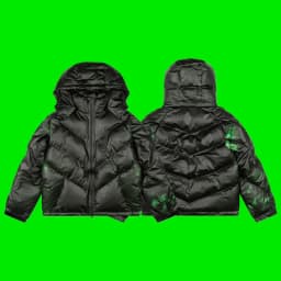 American High Street Embroidered Temperature Changing Cotton Jacket Autumn Winter Unisex Cotton Outerwear Warmth Polyester Fiber