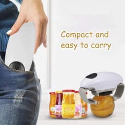 Electric Jar Opener Automatic Hands-Free Glass Lid Opener Kitchen Gadget for Arthritis and Weak Hands