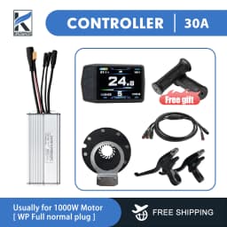 36V/48V 15-30A Waterproof KT Controller for Electric Bike with Light Function for Kunteng Ebike Accessories with Tf01u Display