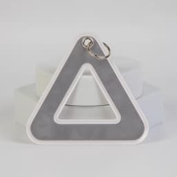 Reflective Pendant for School Bags, Triangle Safety Reflector, Student Safety Hanging Tag for Night Walking and Cycling