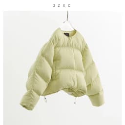 Collarless Short down Jacket, Petite Size, 90% White Duck down Puffer Jacket, Thickened Women's Coat