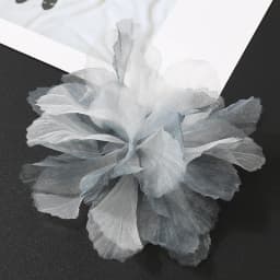 5PC 3D Organza Artificial Flowers Head For Home Wedding Decoration Gradient Bridal Headwear DIY Clothing Making Hair Accessories
