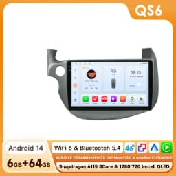 Hizpo Android 14 Car Radio Multimedia GPS For HONDA FIT JAZZ 2007 - 2013 2 Din Navigation Head Unit AI Voice Bluetooth 360 Camera
