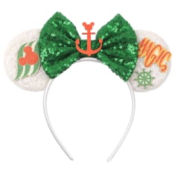 Cartoon Cute Mouse Ears 25th Anniversary Commemoration DIY Mouse Ears Magic Cruise Sparkle Bow DIY Headwear Adults Hairbands