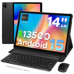 DOOGEE 2 in 1 Tablet PC Tab E3 Max Gmini AI 14" 2.1K Display 13500mAh Battery Android 15 32GB (8+24) 256GB Helio G100 Tablet PC