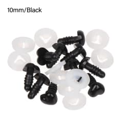 10Pcs Heart Shape Plastic Safety Noses For Crochet Toys Amigurumi Pink/Red/Black Nose Animal for Bear Puppet Dolls Toys DIY