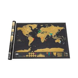 Gift Personalized Foil Layer Coating Free Shipping Portable Travel Scratch off World Maps Poster Traveler Vacation Log