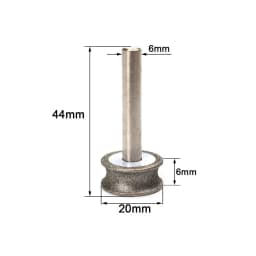SI FANG Concave Diamond Grinding Wheel 2-12mm for Glass Jade Ceramic Sharpening Rotary Grinding Tool Polishing Wheel