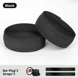 WEST BIKING Soft Bicycle Handlebar Tape EVA Shock Absorbing Road Bike Bar Tape With End Plugs Anti-slip Cycling Bar Wrap Straps