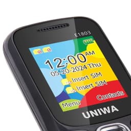 UNIWA E1803 2G Low Price Slim GSM Mini Mobile Phone Dual SIM T9 Keypad 800mAh Battery Wireless Radio Flashlight Phone For Elder