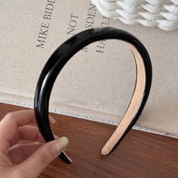 Vintage Leather Sponge Solid Hairband For Women Simple Outside Hair Hold Headband Hair Hoop Hair Band Fashion Hair Accessories