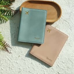 Customized Name PU Leather Travel Passport Gilding Letters Protective Case Personalized Thickened Passport Holder Case