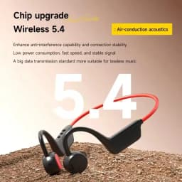 New Bone Conduction Headset Bluetooth 5.4 With Mic Waterproof Exercise Fitness Wireless Swimming Sports Headphone New 2026