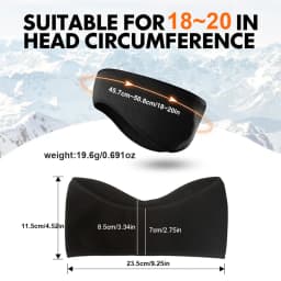 Thick Fleece Warm Ear Cover Windproof Cold Weather Outdoor Sports Headband for Cycling Running Winter
