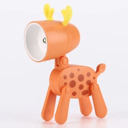 Mini LED Night Light Cute Cartoon Puppy Deer Dinosaur Desk Lamp Desktop Ornament Bedroom Table Lights Children Holiday Gifts