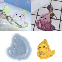 Resin Shaker Molds Silicone Resin Casting Molds Epoxy Quicksand Molds for DIY Pendant Charms Jewelry Making Accessories