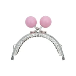 8.5/10.5cm Candy Color Beads Silver Metal Purse Frame Handle for Clutch Bag Handbag Accessories Making Kiss Clasp Lock