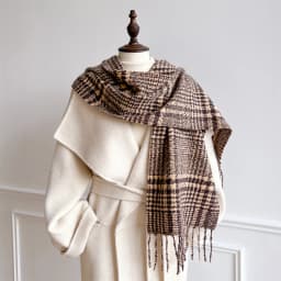 New Embossed Cashmere Women's Winter Scarf Warm Chunky Shawl Luxury Designer Tassels Pashmina Bufanda Lady Wrap Man Scarves