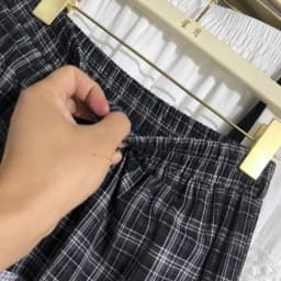 Korean Style Layered Ruffle Plaid Patchwork Midi Skirt Women's Summer New Retro Loose Versatile Large Skirt Mid-Length Skirt