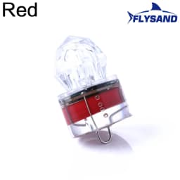 FLYSAND LED Fishing Lamp Underwater Diamond Shape Flash Light Attracting Squid Fishing Lure Tackle Fishing Tools
