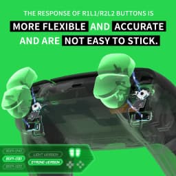 eXtremeRate Ergonomic Micro Switch Tactile Clicky Hair Trigger Kit for ps5 Controller BDM-030 Shoulder Buttons, Mouse Click