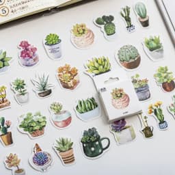 46 Pcs/Box Blue Secret Series Decorative Stationery Mini Stickers Set Scrapbooking DIY Diary Album Journal Stick Lable