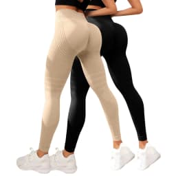2pcs 3D Compression Leggings Cellulite Slimming Leggings Women High Waist Seamless Push Up Opaque Sport Pants For Yoga Fitness