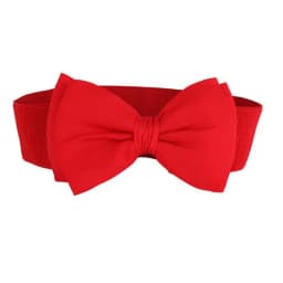 Solid Color Bow Women Belt Elegant Wide Elastic Waist Belt Ladies Sweater Dress Coat Decor Waistband Cummerbunds
