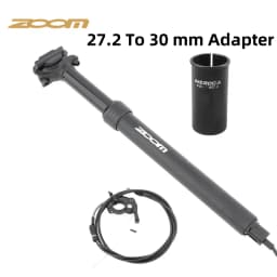 ZOOM Bicycle Dropper Seatpost 27.2-33.9MM Internal Routing 80mm Travel For MTB Gravel/Road Bikes Winter Cycling Accessories