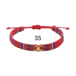 Woven Ethnic Nepal Bracelet Boho Women Men Fabric Thread Rope Hand Wrist Strap Weave Braid Wristband Luck Friendship Knot Bangle