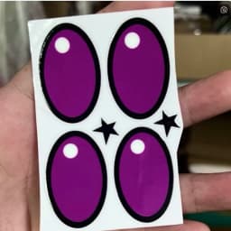 38cm Mokoko Eye Stickers For Labu Eye Makeup Color False Eyelash Customization Gorgeous And Exquisite Periphery Stickers